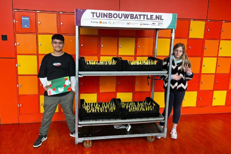 Kindcentrum 'doneert' Tuinbouw Battle kar